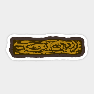 Dark and Gritty Wood Plank Sticker